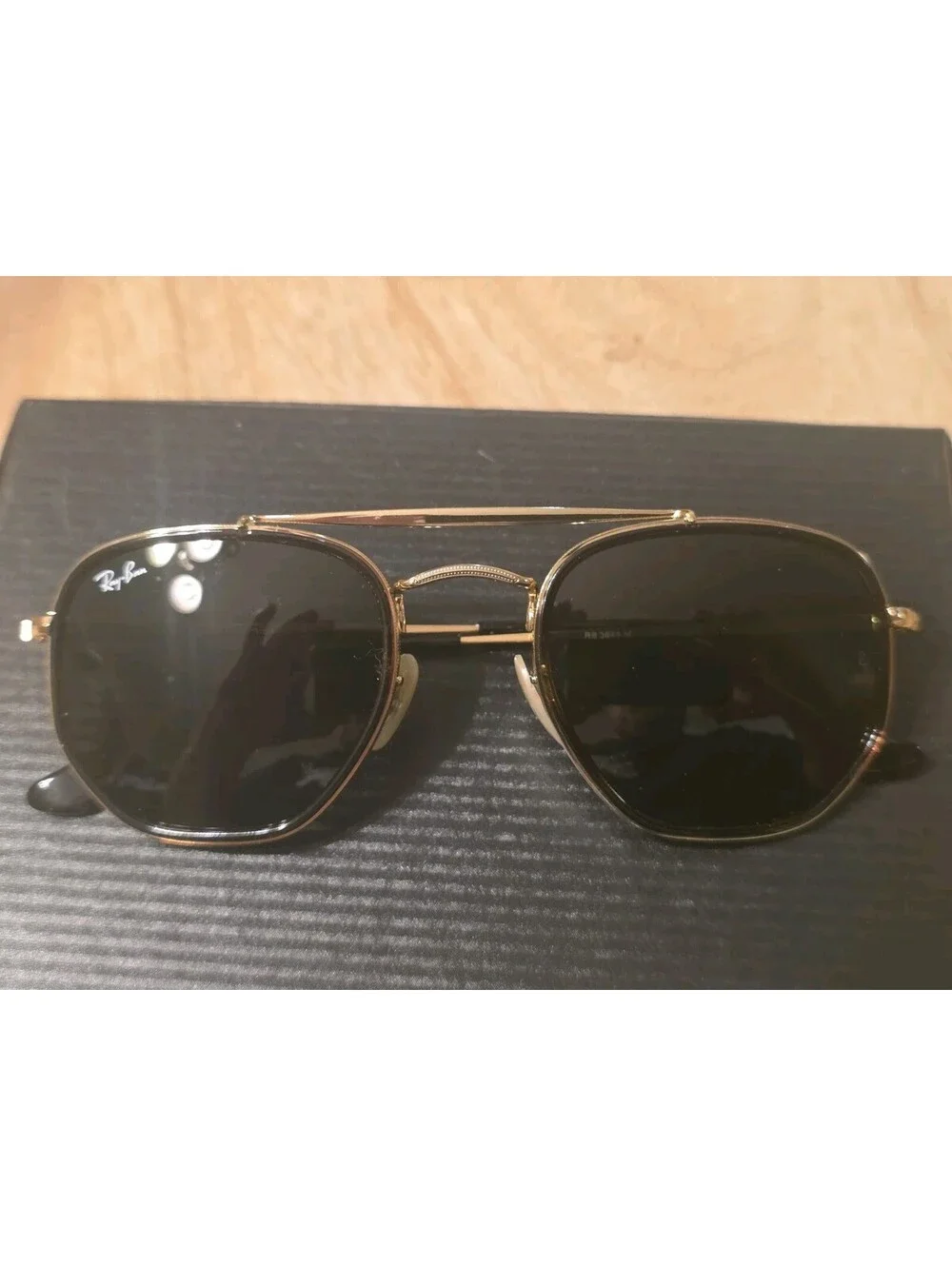Ray-Ban Marshal II Men's Geometric Sunglasses, Gold Frame